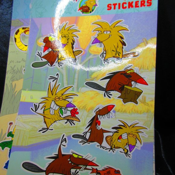 Angry Beavers Rocket Power CatDog Wild Thornberries Stickers Nick Box EXCLUSIVE - Picture 4 of 6